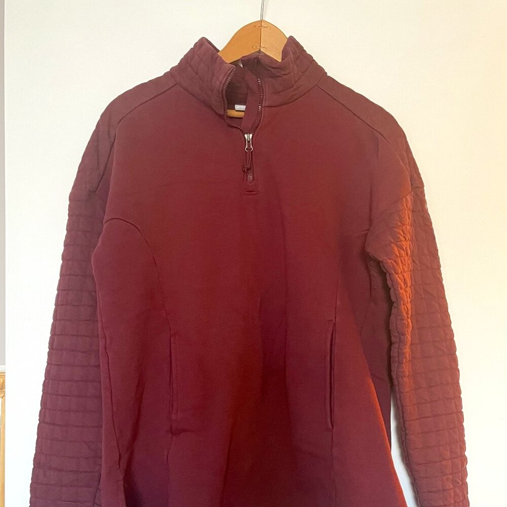 Columbia - Maroon Quarter-Zip Sweater (Size XS)
